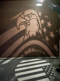 Hanging Eagle solar Luminary